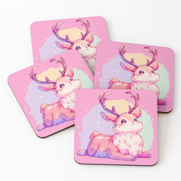 Item preview, Happy jackalope rabbit with vivid colors designed and sold by etherElric.