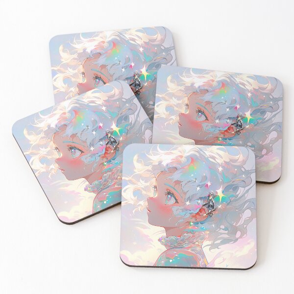 Item preview, Dream Pastel Cloudscape Anime Girl designed and sold by bubblegoth.