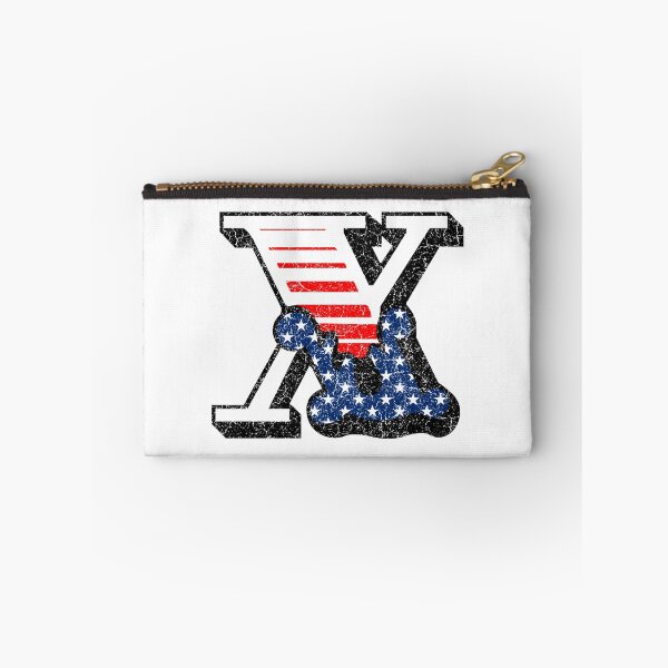Item preview, X RETRO STYLE CAPITAL LETTER INITIAL T-SHIRT CLASSIC VINTAGE DISTRESSED STARS AND STRIPES AMERICAN USA FLAG AMERICA 4th JULY FONT LOGO TYPEFACE LETTERING TYPOGRAPHY MONOGRAM TEE designed and sold by prezziefactory.