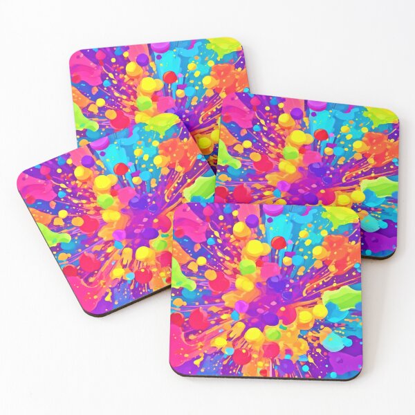 Item preview, Vibrant Color Spatter designed and sold by Health And Fitness Posts e-Store.