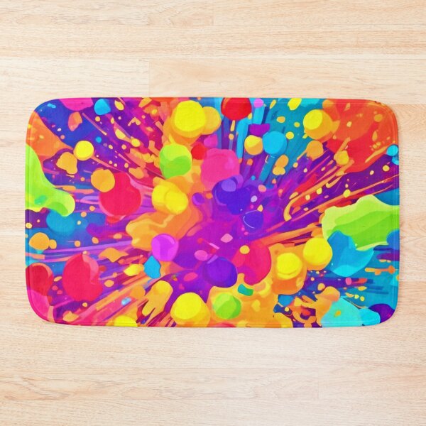 Item preview, Vibrant Color Spatter designed and sold by Health And Fitness Posts e-Store.