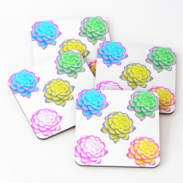 Item preview, Colorful succulents neon designed and sold by QueenTheBean.