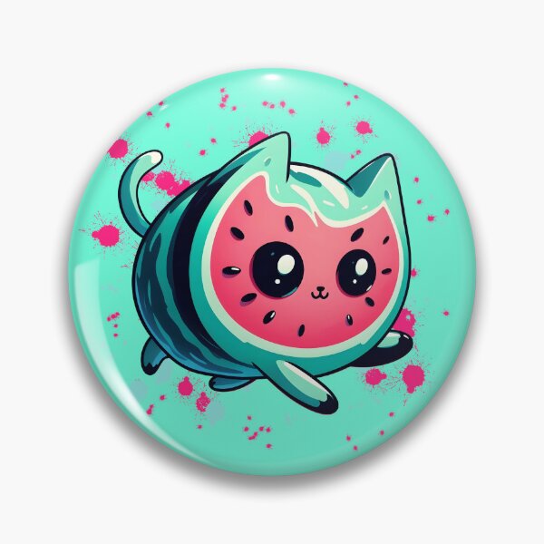 Item preview, Watermelon cat designed and sold by Anna Halasek.