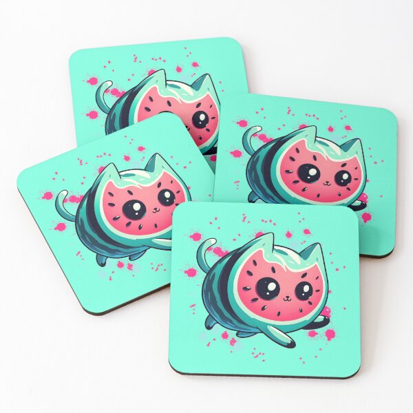 Item preview, Watermelon cat designed and sold by Anna Halasek.