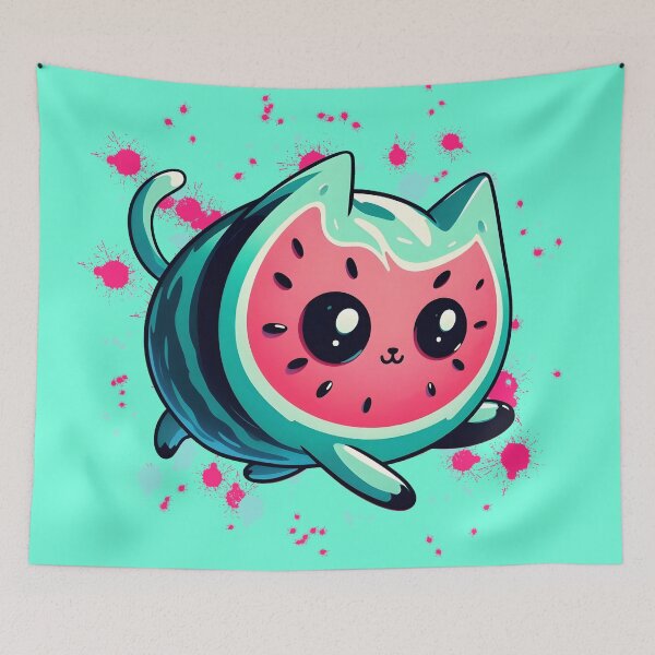 Item preview, Watermelon cat designed and sold by Anna Halasek.