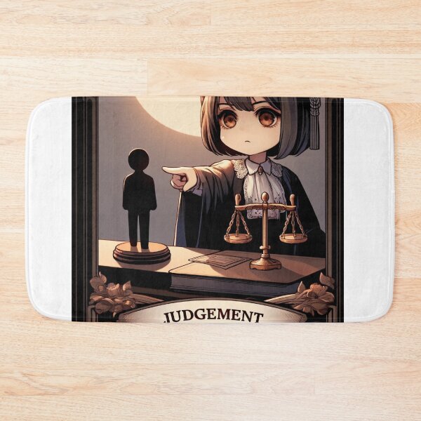 Item preview, Chibi Judge - Judgement Tarot Card designed and sold by TarotDigital.