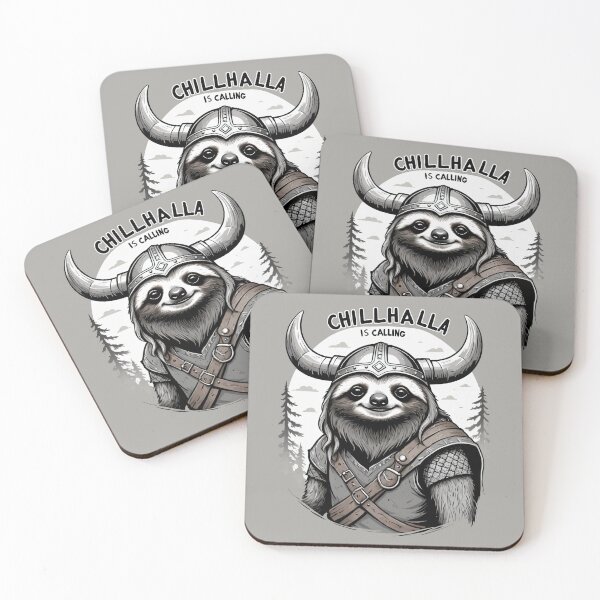 Item preview, Chillhalla is Calling, Sloth design designed and sold by Slick-Waffles.