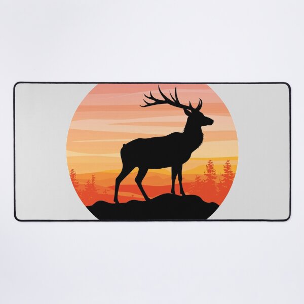 Item preview, Deer at sunset designed and sold by ArtCraftLab.