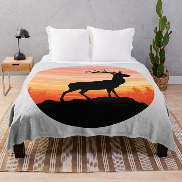Item preview, Deer at sunset designed and sold by ArtCraftLab.