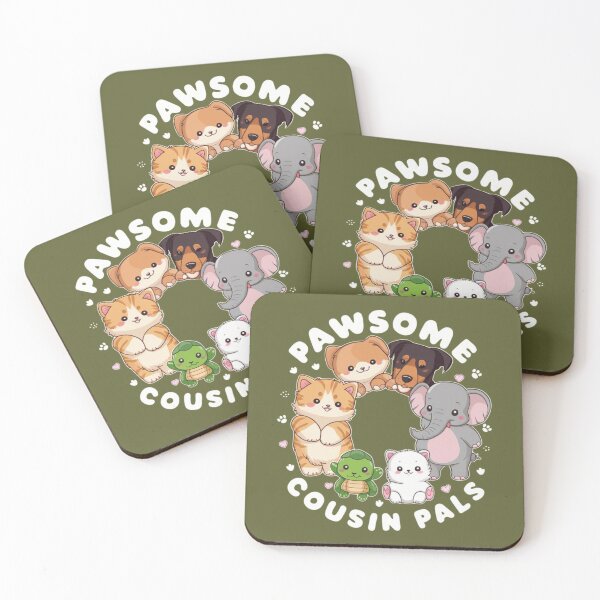 Item preview, Pawsome Cousin Pals - Kawaii designed and sold by Rockin-Rainbow.