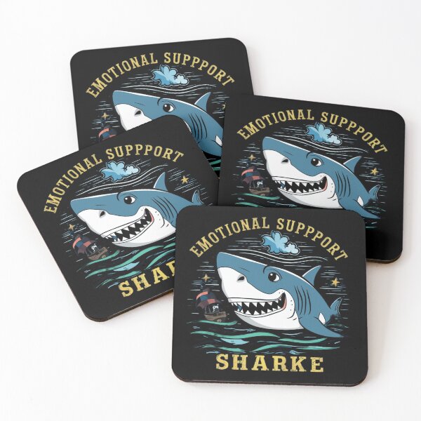 Item preview, Emotional Support Shark funny gift t-shirt designed and sold by urszulakier.
