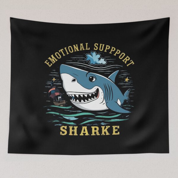 Item preview, Emotional Support Shark funny gift t-shirt  designed and sold by urszulakier.