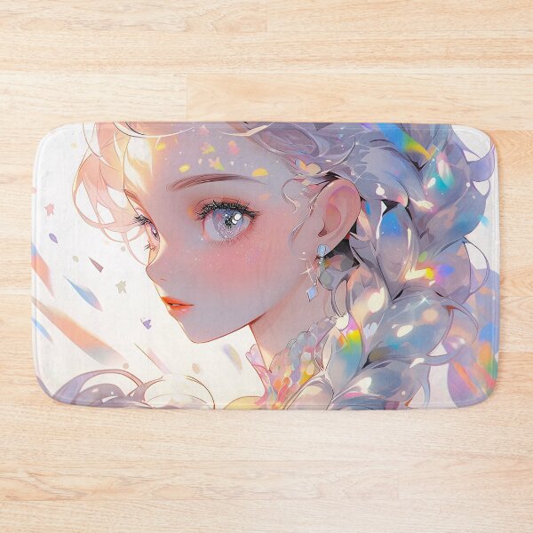 Item preview, Iridescent Glimmer Braids Anime Girl designed and sold by bubblegoth.