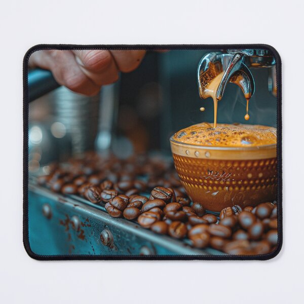 Item preview, Expert Barista Brewing Aromatic Espresso Beverage with Steamy Milk Foam at Vibrant Coffeehouse designed and sold by Shirtastically.