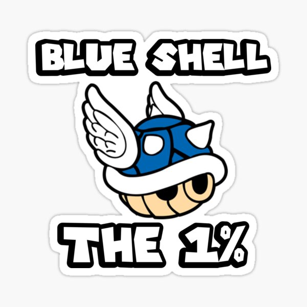 Item preview, Blue Shell The One Percent designed and sold by AvatarObi.