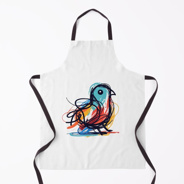 Item preview, A rough abstract colored drawing of a pigeon designed and sold by perfect-radius.
