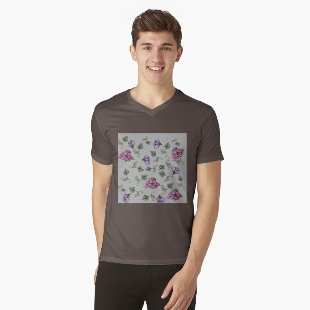 Vista previa del artículo con la obra «Camiseta de cuello en V», diseñado y vendido por lilidonato.