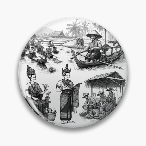 Item preview, Thai line drawings (5) designed and sold by fatimah-SL.