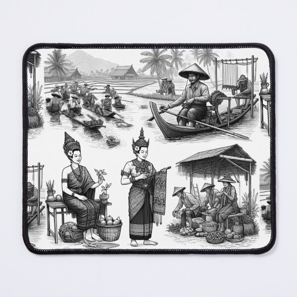 Item preview, Thai line drawings (5) designed and sold by fatimah-SL.