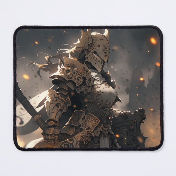 Item preview, Medieval Armored Fantasy Knight Anime Girl designed and sold by bubblegoth.