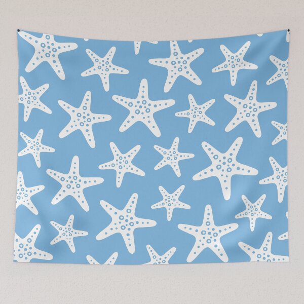 Item preview, Summer Starfish Pattern Light Blue designed and sold by tonymagnerart.