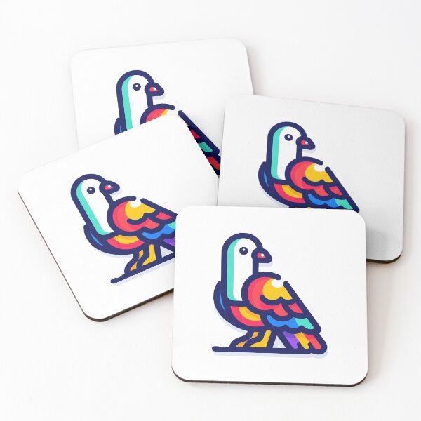 Item preview, A vibrant,  illustration of a pigeon designed and sold by perfect-radius.