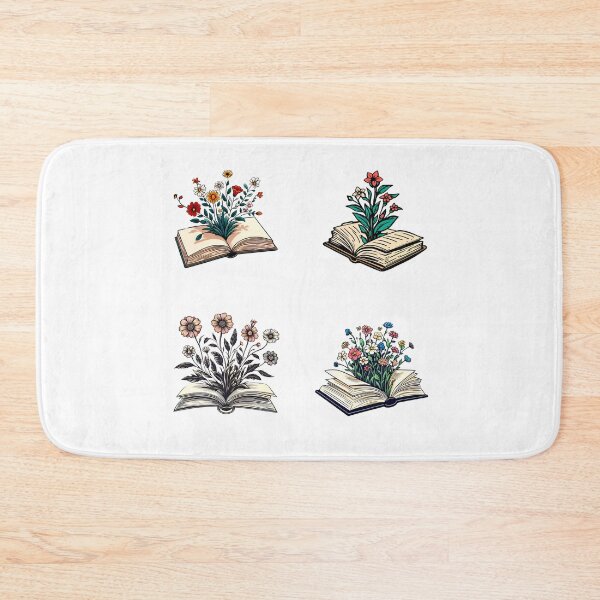 Item preview, Floral Book Lover Design pack designed and sold by SideKickCreates.