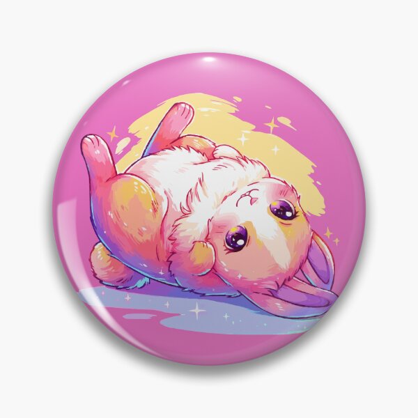 Item preview, Happy fluffy bunny with vivid colors designed and sold by etherElric.