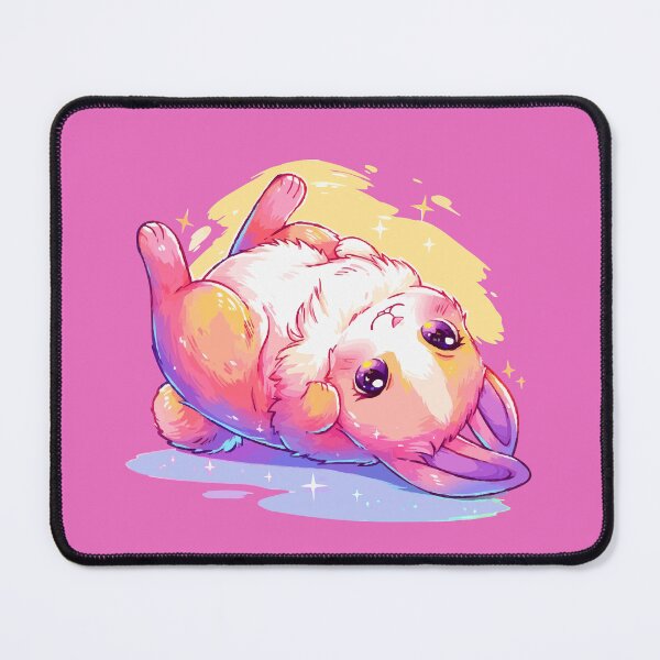Item preview, Happy fluffy bunny with vivid colors designed and sold by etherElric.