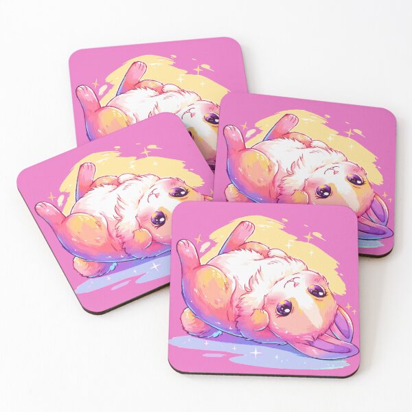 Item preview, Happy fluffy bunny with vivid colors designed and sold by etherElric.