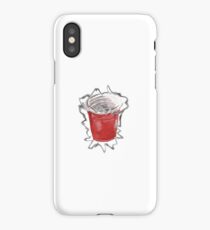 vibrating red cup iPhone Case/Skin