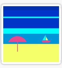 Summer wave on the calm sea Sticker