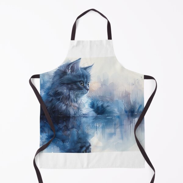 Item preview, Serene Blue-Eyed Cat by the Tranquil Pond designed and sold by Shirtastically.