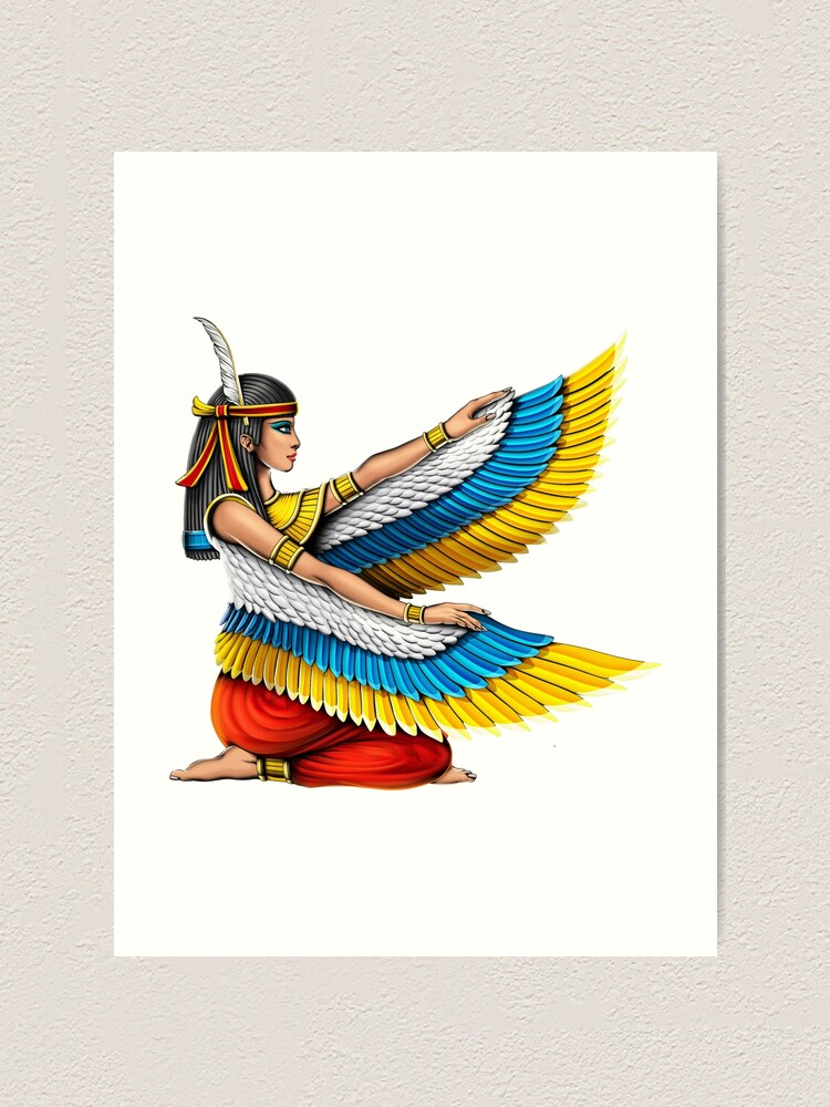 Demuth、My Egypt、希少画集画、新品額付 Egyptian Goddess Maat