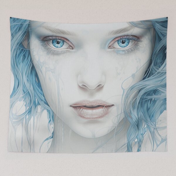 Item preview, Light Blue Woman designed and sold by whitecat23.