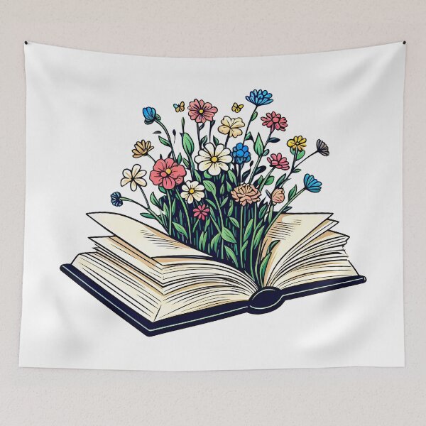 Artikelvorschau, Frühlingsblumen Blumenbuchliebhaber-Design entworfen und verkauft von SideKickCreates.