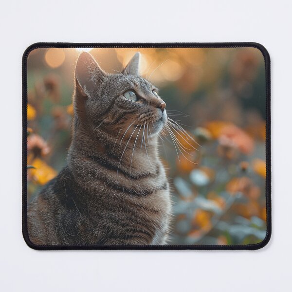 Item preview, A Serene Emerald Cat in a Mossy Garden: A Moment of Peace and Calm designed and sold by Shirtastically.