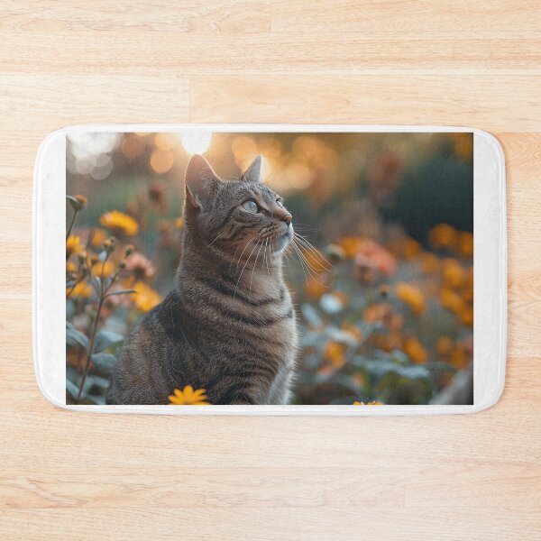 Item preview, A Serene Emerald Cat in a Mossy Garden: A Moment of Peace and Calm designed and sold by Shirtastically.