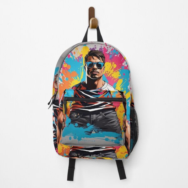 Item preview, Vivid Strength Energetic Splash on Urban Canvas designed and sold by ArtComixHaven.