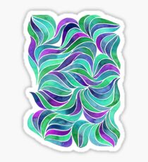 Swirls - Sea Green Sticker