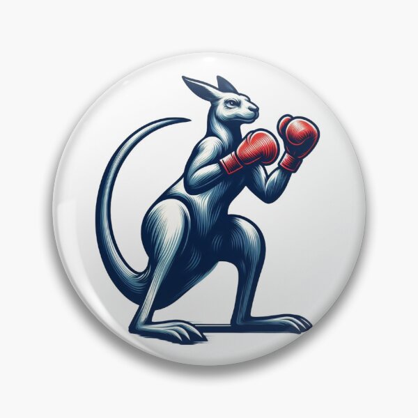Item preview, Red Glove Boxing Kangaroo Simple drawing  designed and sold by Martial-Art-23.