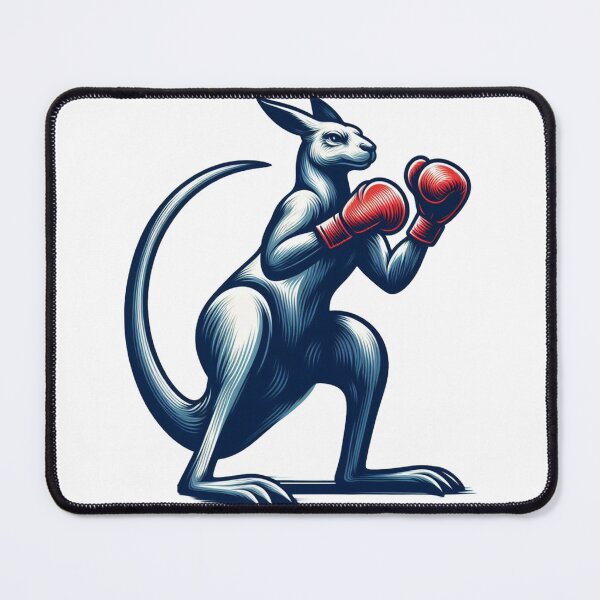 Item preview, Red Glove Boxing Kangaroo Simple drawing  designed and sold by Martial-Art-23.