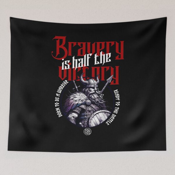 Item preview, Viking Bravery is Half the Victory designed and sold by Belarte.shop.