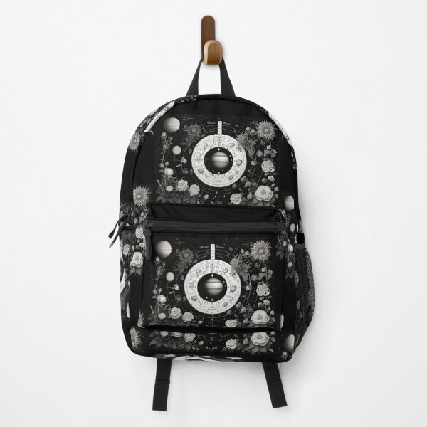 Item preview, Natal chart in black and white designed and sold by Flowersonstuff.