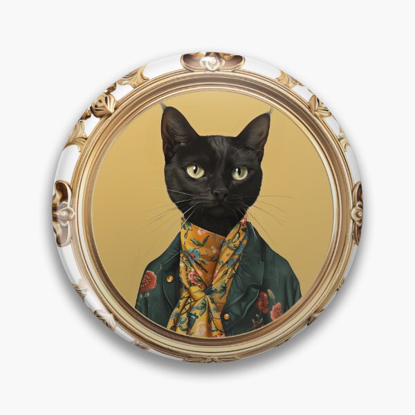 Item preview, Feline kitty cat smart funny cute portrait designed and sold by FaganStudio6696.