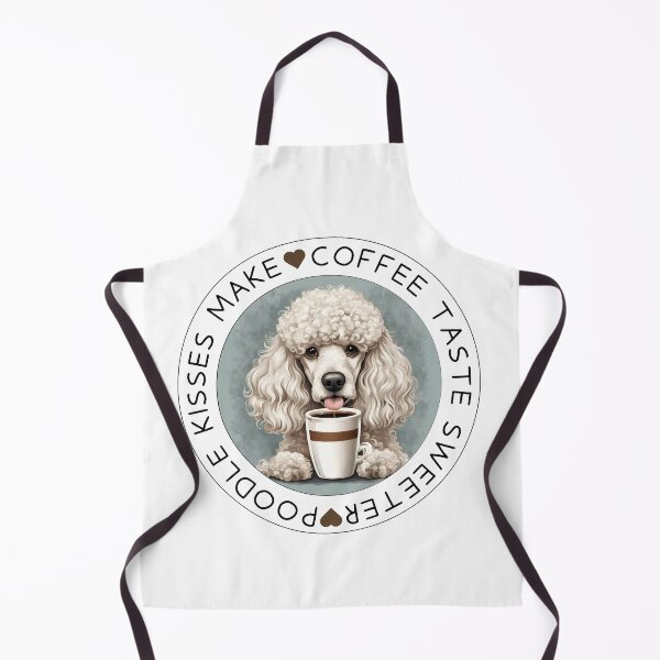 Item preview, Poodle kisses coffee white cute teacup toy dog owner mom lover vintage designed and sold by SoulfulT.