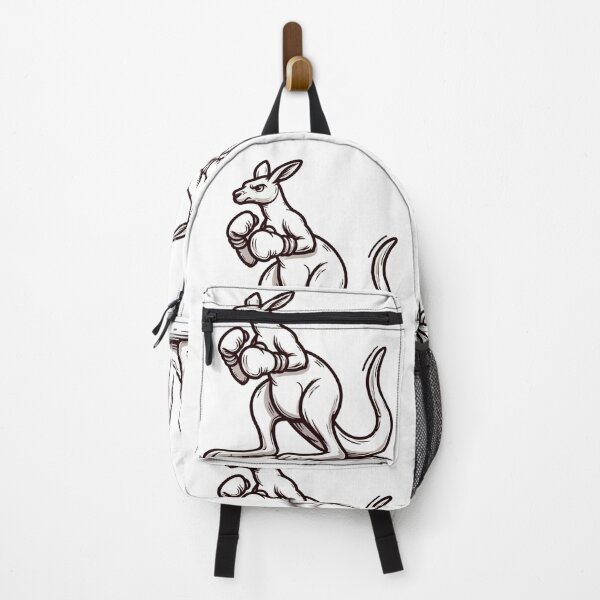 Item preview, Minimalist Boxing Kangaroo Drawing black and white designed and sold by Martial-Art-23.