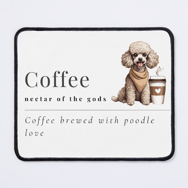 Item preview, Coffee nectar of the gods poodle white cute teacup toy dog owner mom lover vintage designed and sold by SoulfulT.