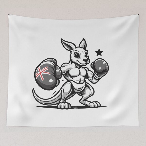 Item preview, Cute Cartoon of Boxing Kangaroo Boxer designed and sold by Martial-Art-23.