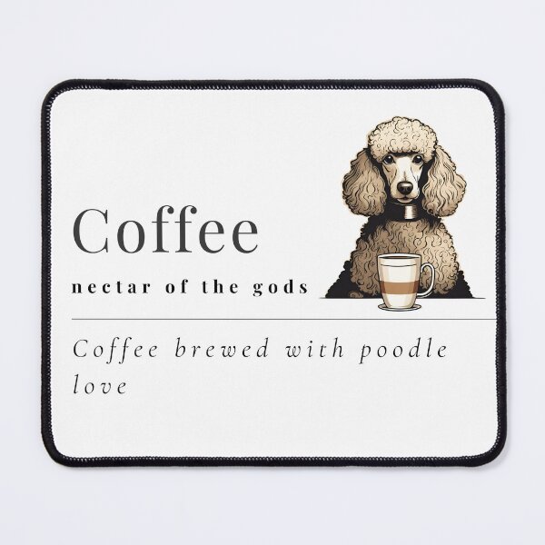 Item preview, Coffee nectar of the gods poodle white cute toy dog owner mom lover vintage designed and sold by SoulfulT.